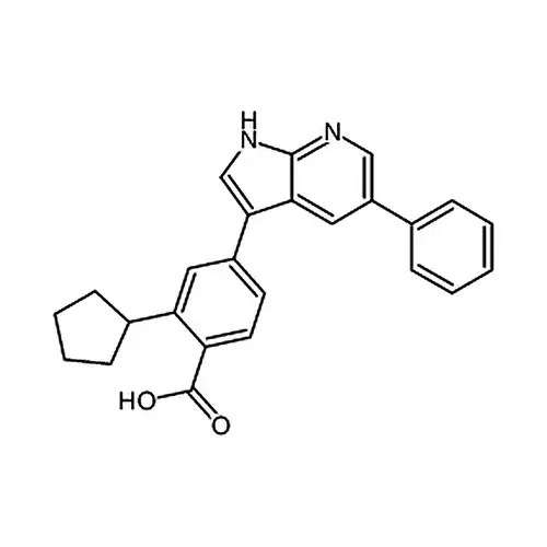 2-环戊基-4-(5-苯基-1H-吡咯并[2,3-b]吡啶-3-基)苯甲酸