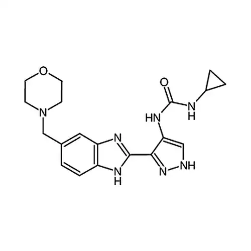 1-环丙基-3-(3-(5-(吗啉甲基)-1H-苯并[d]咪唑-2-基)-1H-吡唑-4-基)脲
