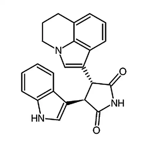 (3R，4R)-3-(5，6-二氢-4H-吡咯并[3，2，1-ij]喹啉-1-基)-4-(1H-吲哚-3-基)吡咯烷-2，5- - 二酮