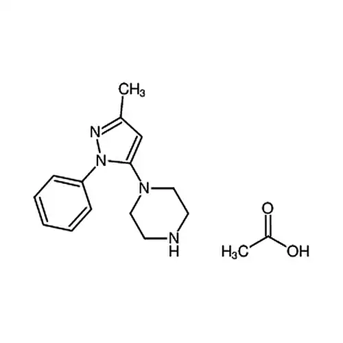 1-(3-甲基-1-苯基-1H-吡唑-5-基)哌嗪单乙酸盐