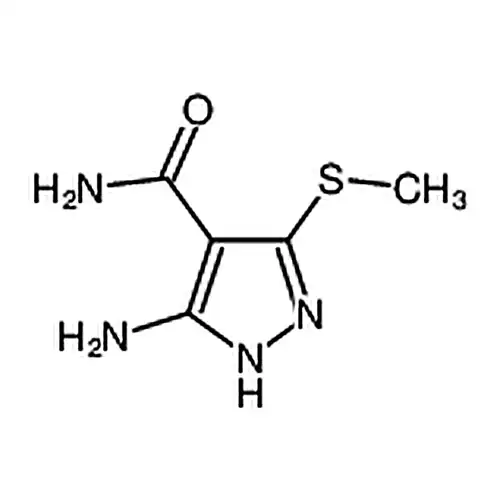 3-(甲硫基)-5-氨基-4-吡唑甲酰胺
