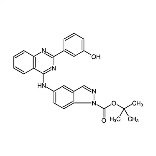 5 - ((2-(3-羟基苯基)喹唑啉-4-基)氨基)-1H-吲唑-1-羧酸叔丁酯