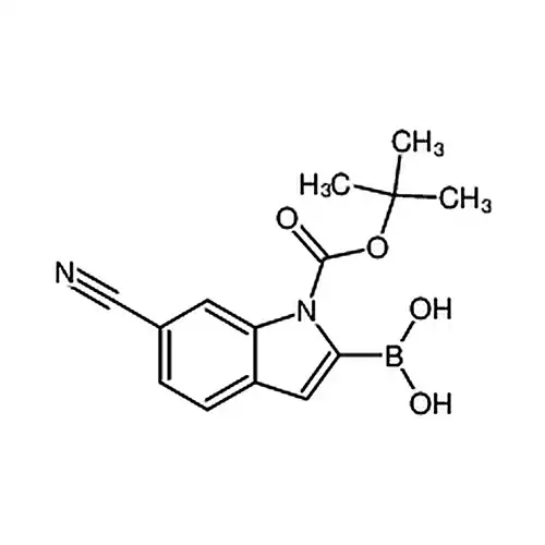 1-Boc-6-氰基吲哚-2-硼酸