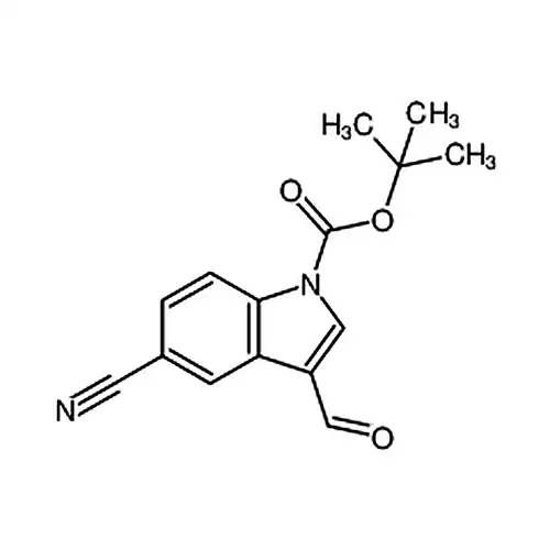 1-Boc-5-氰基-3-甲酰基吲哚