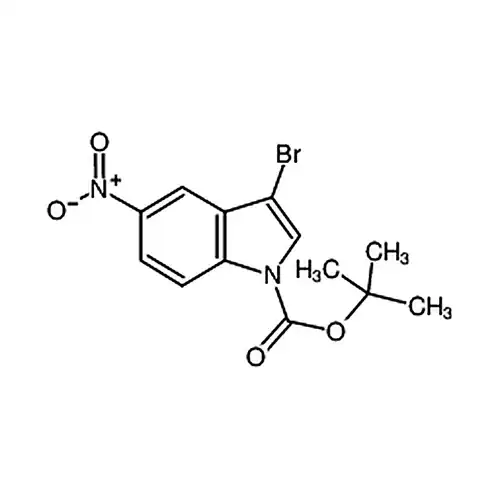 3-溴-5-硝基-1H-吲哚-1-羧酸叔丁酯