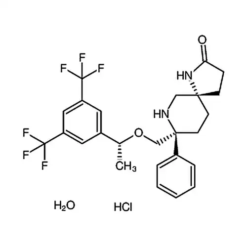 (5S,8S)-8-(((R)-1-(3,5-双(三氟甲基)苯基)乙氧基)甲基)-8-苯基-1,7-二氮杂螺[4.5]癸烷-2-酮盐酸盐水合物