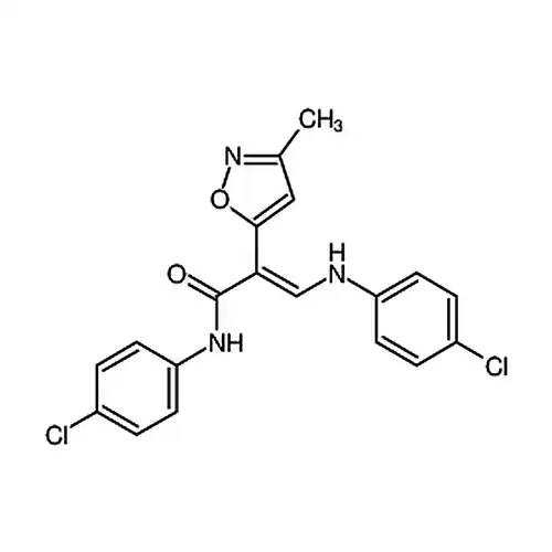 N-(4-氯苯基)-3-((4-氯苯基)氨基)-2-(3-甲基异恶唑-5-基)丙烯酰胺