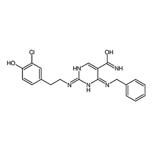 4-(苄氨基)-2-((3-氯-4-羟基苯乙基)氨基)嘧啶-5-甲酰胺