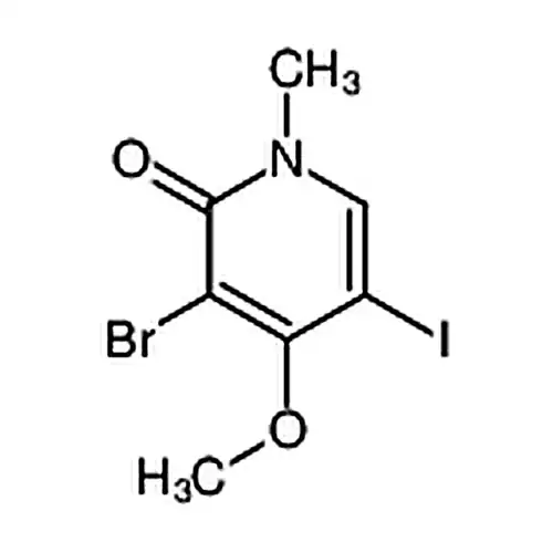 3-溴-5-碘-4-甲氧基-1-甲基吡啶-2(1H)-酮