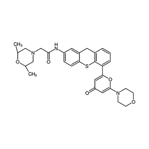 (2R,6S)-2,6-二甲基-N-[5-[6-(4-吗啉基)-4-氧代-4H-吡喃-2-基]-9H-噻吨-2-基]-4-吗啉乙酰胺
