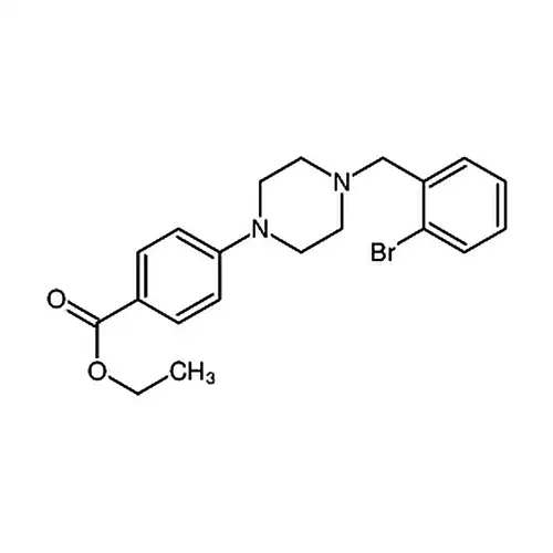 乙基 4-[4-(2-溴苄基)-1-哌嗪基]苯甲酸酯