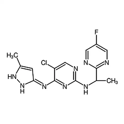 5-氯-N2-[(1S)-1-(5-氟-2-嘧啶基)乙基]-N4-(5-甲基-1H-吡唑-3-基)-2,4-嘧啶二胺
