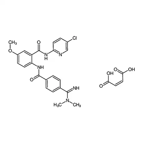N-(5-氯-2-吡啶基)-2-(4-(N,N-二甲基甲脒基苯甲酰氨基)-5-甲氧基苯甲酰胺马来酸盐