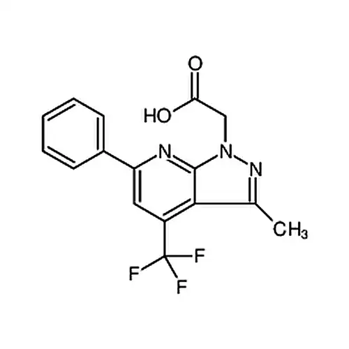2-(3-甲基-6-苯基-4-(三氟甲基)-1H-吡唑并[3,4-b]吡啶-1-基)乙酸