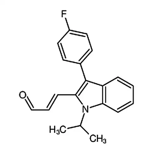 (E)-3-[3-(4-氟苯基)-1-异丙基吲哚-2-基]丙烯醛