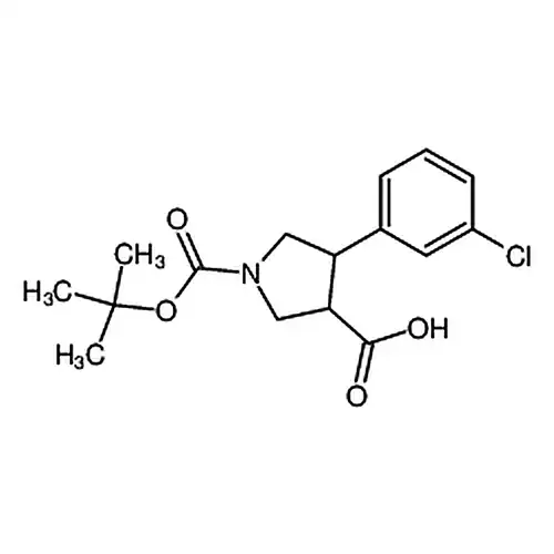 1-(叔丁氧羰基)-4-(3-氯苯基)吡咯烷-3-羧酸