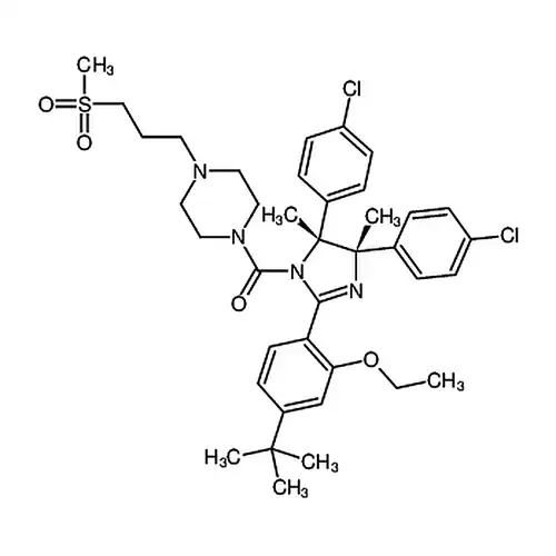 ((4S,5R)-2-(4-(叔丁基)-2-乙氧基苯基)-4,5-双(4-氯苯基)-4,5-二甲基-4,5-二氢-1H-咪唑-1-基)(4-(3-(甲基磺酰基)丙基)哌嗪-1-基)甲酮