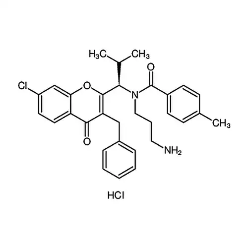 N-(3-氨基丙基)-N-[(1R)-1-[7-氯-4-氧代-3-(苯基甲基)-4H-1-苯并吡喃-2-基]-2-甲基丙基]-4-甲基苯甲酰胺盐酸盐