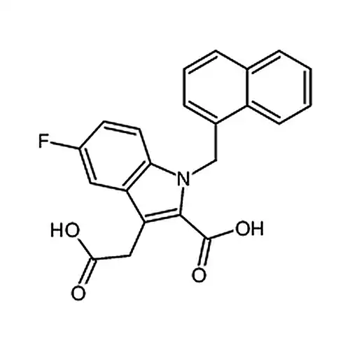 3-(羧甲基)-5-氟-1-(萘-1-基甲基)-1H-吲哚-2-羧酸