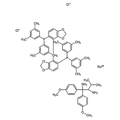 二氯[(R)-5,5'-双[二(3,5-二甲苯基)膦]-4,4'-二-1,3-苯并二噁茂][(2R)-1,1-双(4-甲氧基苯基)-3-甲基-1,2-丁二胺]钌(II)