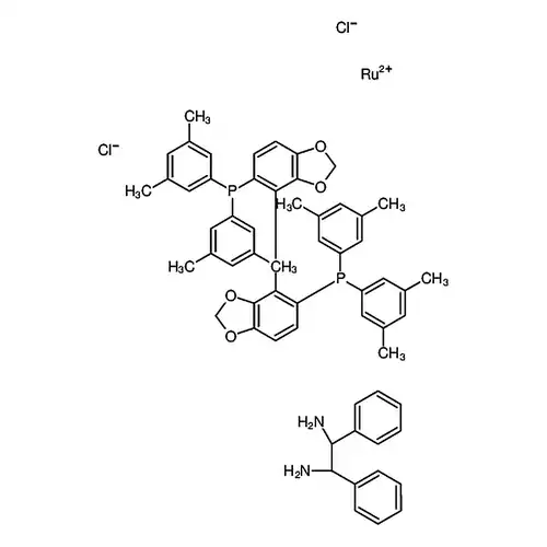 二氯[(R)-5,5′-双[二(3,5-二甲苯基)膦]-4,4′-二-1,3-苯并二噁茂][(1R,2R)-1,2-二苯基乙二胺]钌(II)