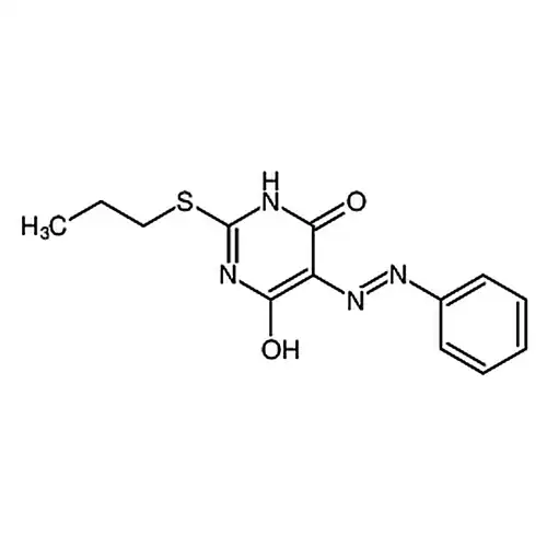 (E)-5-(苯基二)-2-(丙硫基)嘧啶-4，6-二醇