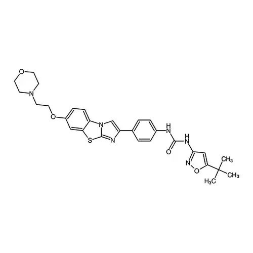 N-(5-叔丁基-异噁唑-3-基)-N-{4-[7-(2-吗啉-4-基乙氧基)咪唑并[2,1-b][1,3]苯并噻唑-2-基]苯基}脲