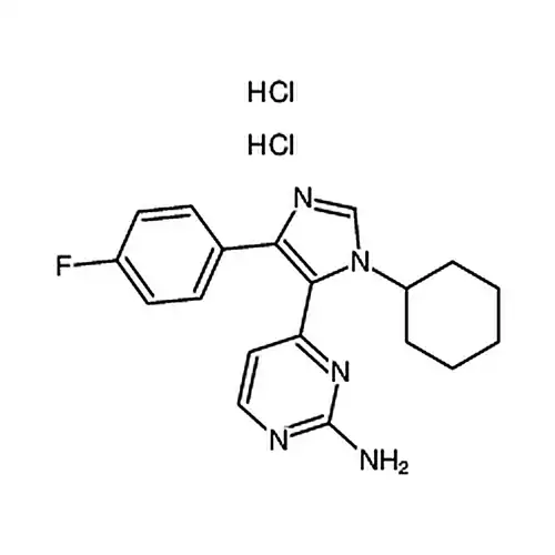 4-[1-环己基-4-(4-氟苯基)-1H-咪唑-5-基]-2-嘧啶胺盐酸盐