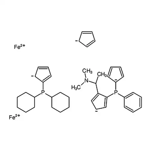 1-{[((S)-二茂铁基-2-(R)-乙基-1-二甲基氨基)苯基]-(S)-膦基}-1'-二环己基膦基二茂铁