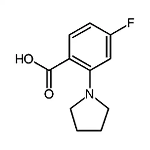 2-(1-吡咯烷基)-4-氟苯甲酸