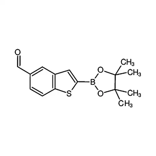 2-(4,4,5,5-四甲基-1,3,2-二氧硼杂环戊烷-2-基)苯并[b]噻吩-5-甲醛