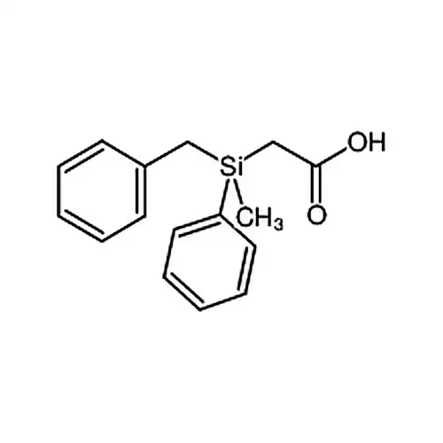 (-)-苄甲苯基硅基乙酸 [用于以核磁共振旋光纯度测定]