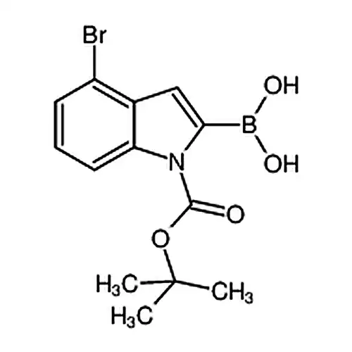 (4-溴-1-(叔丁氧基羰基)-1H-吲哚-2-基)硼酸