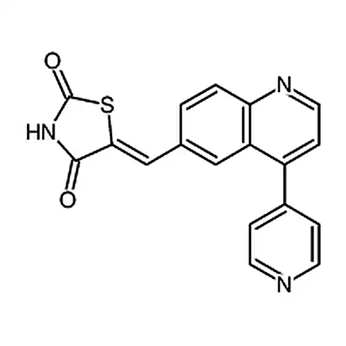 (5Z)-5-[[4-(4-吡啶基)-6-喹啉基]亚甲基]-2,4-噻唑烷二酮
