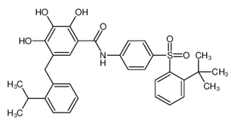 N-[4-(2-叔丁基苯磺酰基)苯基]-2,3,4-三羟基-5-(2-异丙基苄基)苯甲酰胺