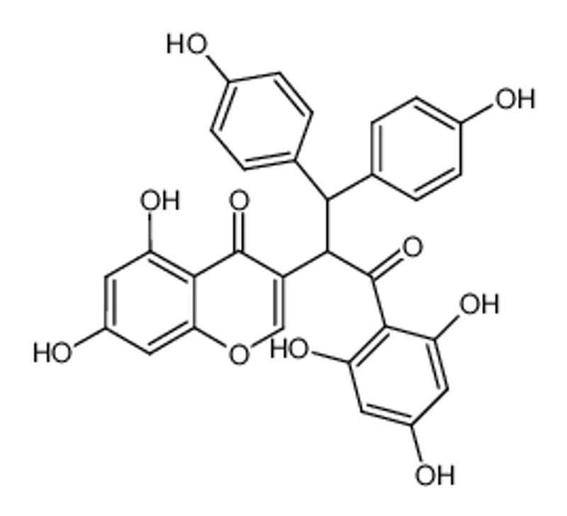 3-(1,1-双(4-羟基苯基)-3-氧代-3-(2,4,6-三羟基苯基)丙-2-基)-5,7-二羟基-4H-苯并吡喃-4-酮