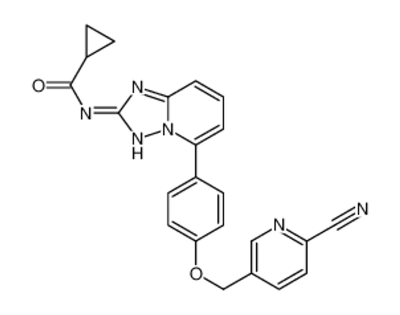 N-(5-(4-((6-氰基吡啶-3-基)甲氧基)苯基)-[1，2，4]噻唑并[1，5-a]吡啶-2-基)环丙烷羧酰胺