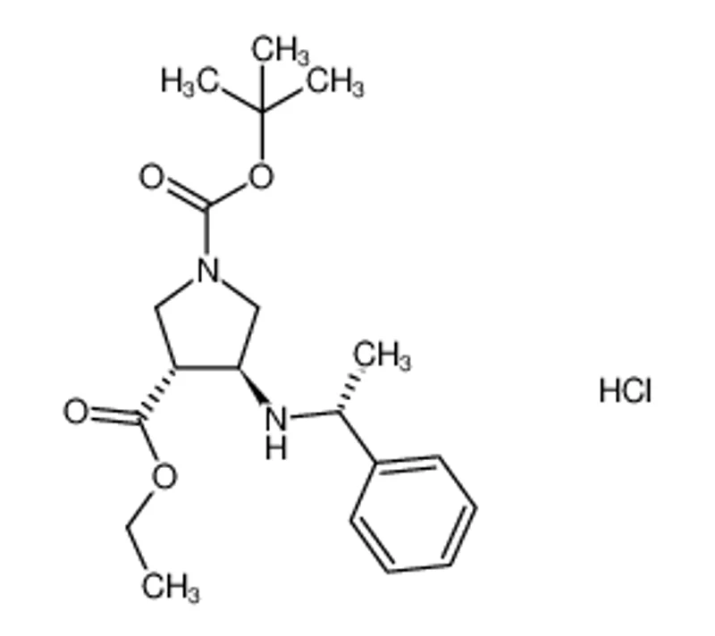 (3R，4S)-1-叔丁基4 - (((R)-1-苯基乙基)氨基)吡咯烷-1，3-二羧酸盐酸盐
