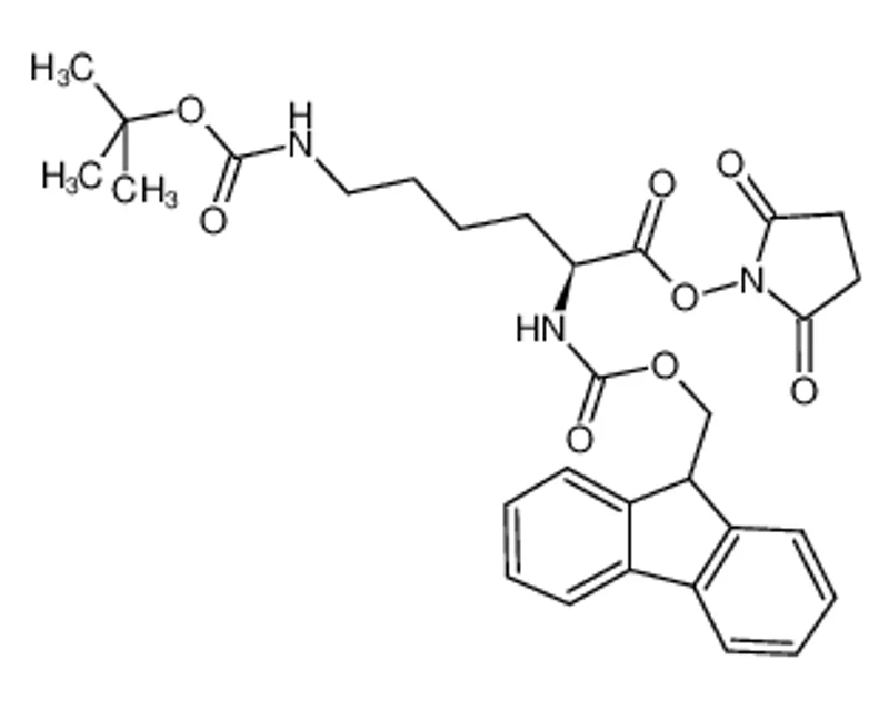 (S)-2,5-二氧代吡咯烷-1-基 2-((((9H-芴-9-基)甲氧基)羰基)氨基)-6-((叔丁氧羰基)氨基)己酸酯