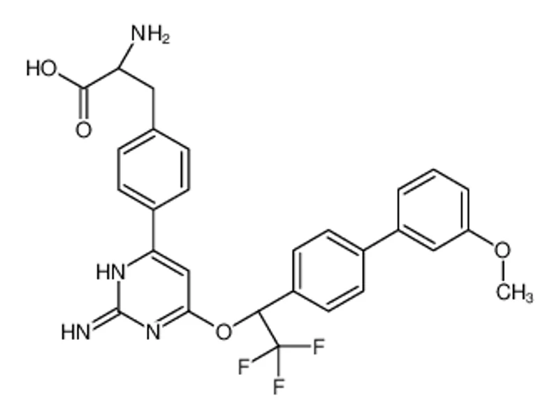 4-[2-氨基-6-[(1R)-2,2,2-三氟-1-(3'-甲氧基联苯-4-基)乙氧基]嘧啶-4-基]-L-苯丙氨酸