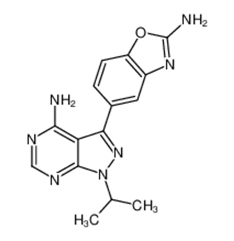 3-(2-氨基-5-苯并恶唑基)-1-(1-甲基乙基)-1H-吡唑并[3,4-D]嘧啶-4-胺