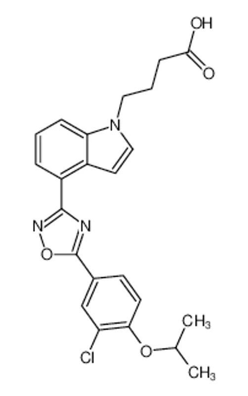 4-(4-(5-(5-氯-6-异丙氧基吡啶-3-基)-1,2,4-恶二唑-3-基)-1H-吲哚-1-基)丁酸
