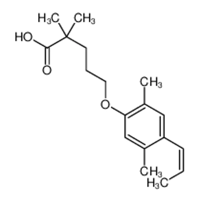 5-(2,5-二甲基-4-(丙-1-烯-1-基)苯氧基)-2,2-二甲基戊酸