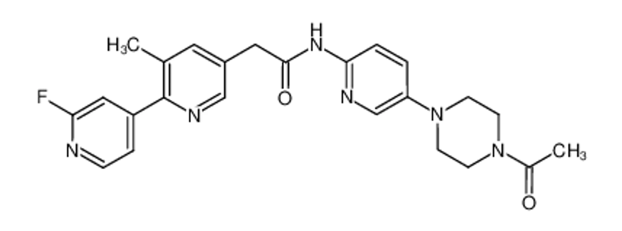 N-(5-(4-乙酰哌嗪-1-基)吡啶-2-基)-2-(2'-氟-3-甲基-[2,4'-联吡啶]-5-基)乙酰胺