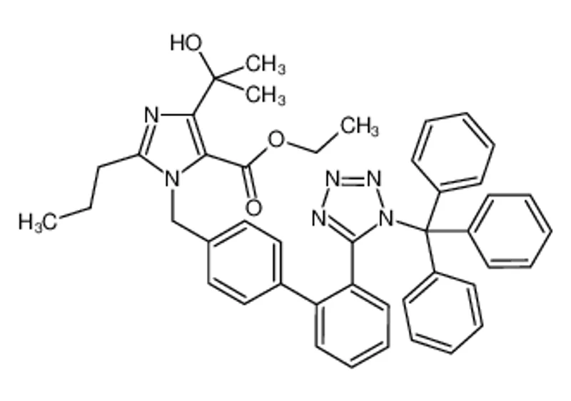 4-(2-羟基丙-2-基)-2-丙基-1-((2'-(1-三苯甲基-1H-四唑-5(4)-基)-[1,1'-联苯]-4-基))甲基)-1H-咪唑-5-羧酸乙酯