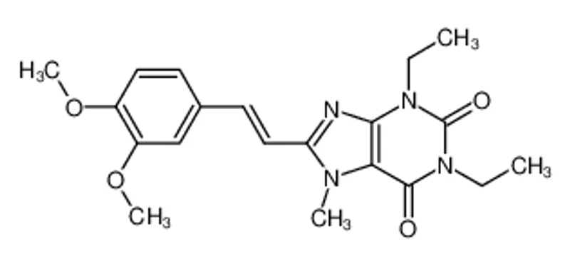 8-[(E)-2-(3,4-二甲氧基苯基)乙烯基]-1,3-二乙基-7-甲基嘌呤-2,6-二酮