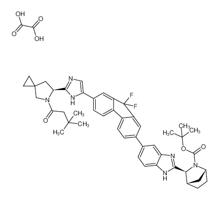 (1R,3S,4S)-3-(6-(7-(2-((S)-5-(叔丁氧基羰基)-5-氮杂螺[2.4]庚烷-6-基)咪唑-5-基)-9,9-二氟-9H-芴-2-基)-1H-苯并[d]咪唑-2-基)-2-氮杂二环[2.2.1]庚烷-2-羧酸乙酯草酸盐