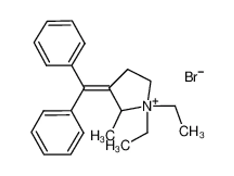 3-(二苯亚甲基)-1,1-二乙基-2-甲基吡咯烷-1-鎓溴化物