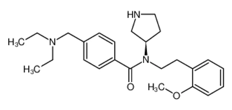 (R)-4-((二乙基胺)甲基)-N-(2-甲氧基苯乙基)- 4-[(二乙基氨基)甲基]-N-[2-(2-甲氧基苯基)乙基]-N-(3R)-3-吡咯烷基苯甲酰胺 二盐酸盐